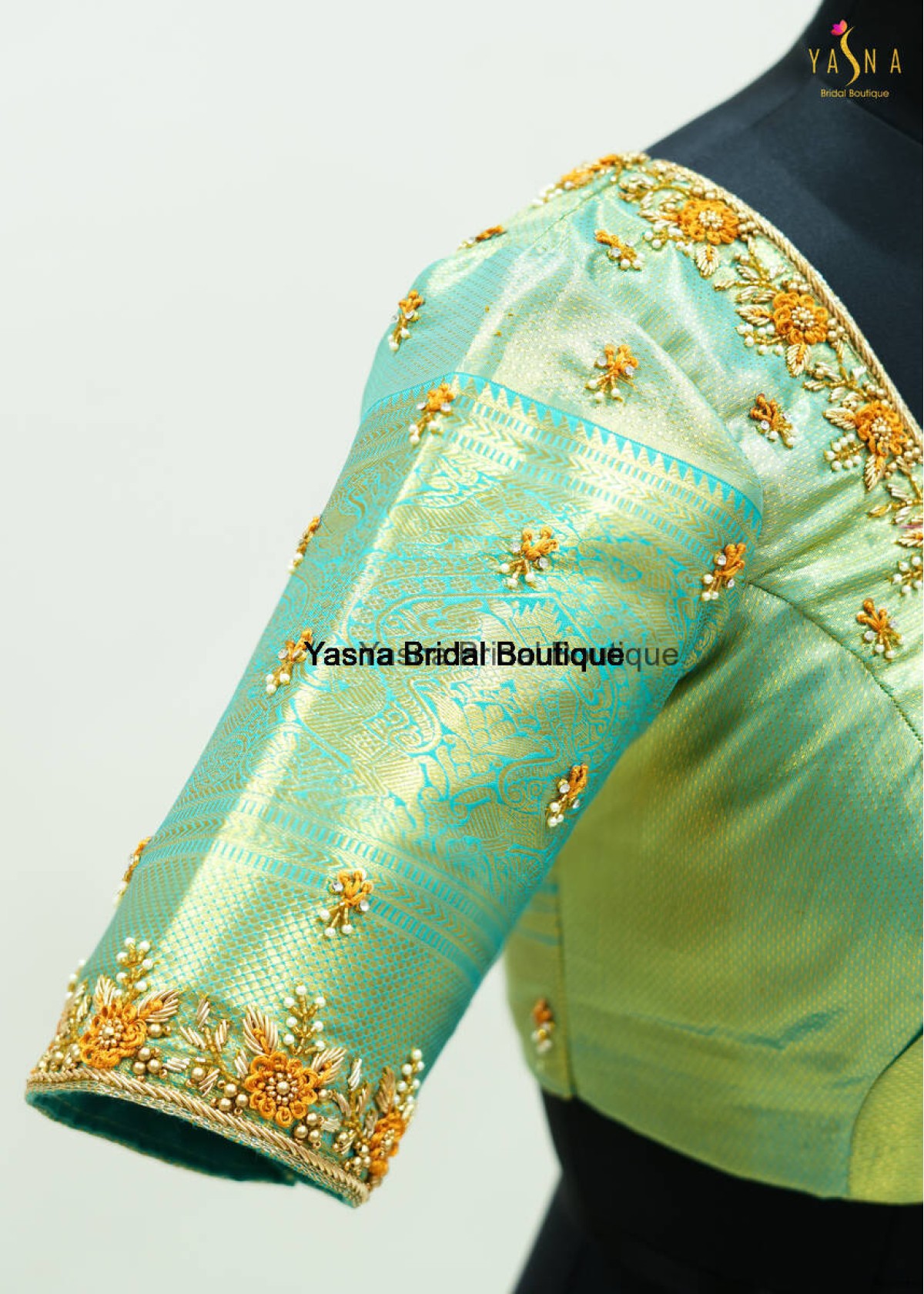 French knot Zardosi Designer Blouse