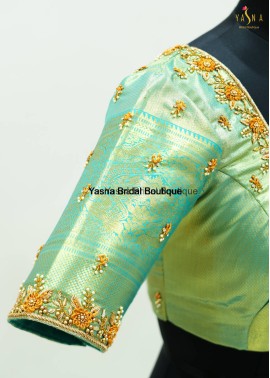 French knot Zardosi Designer Blouse