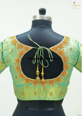 French knot Zardosi Designer Blouse