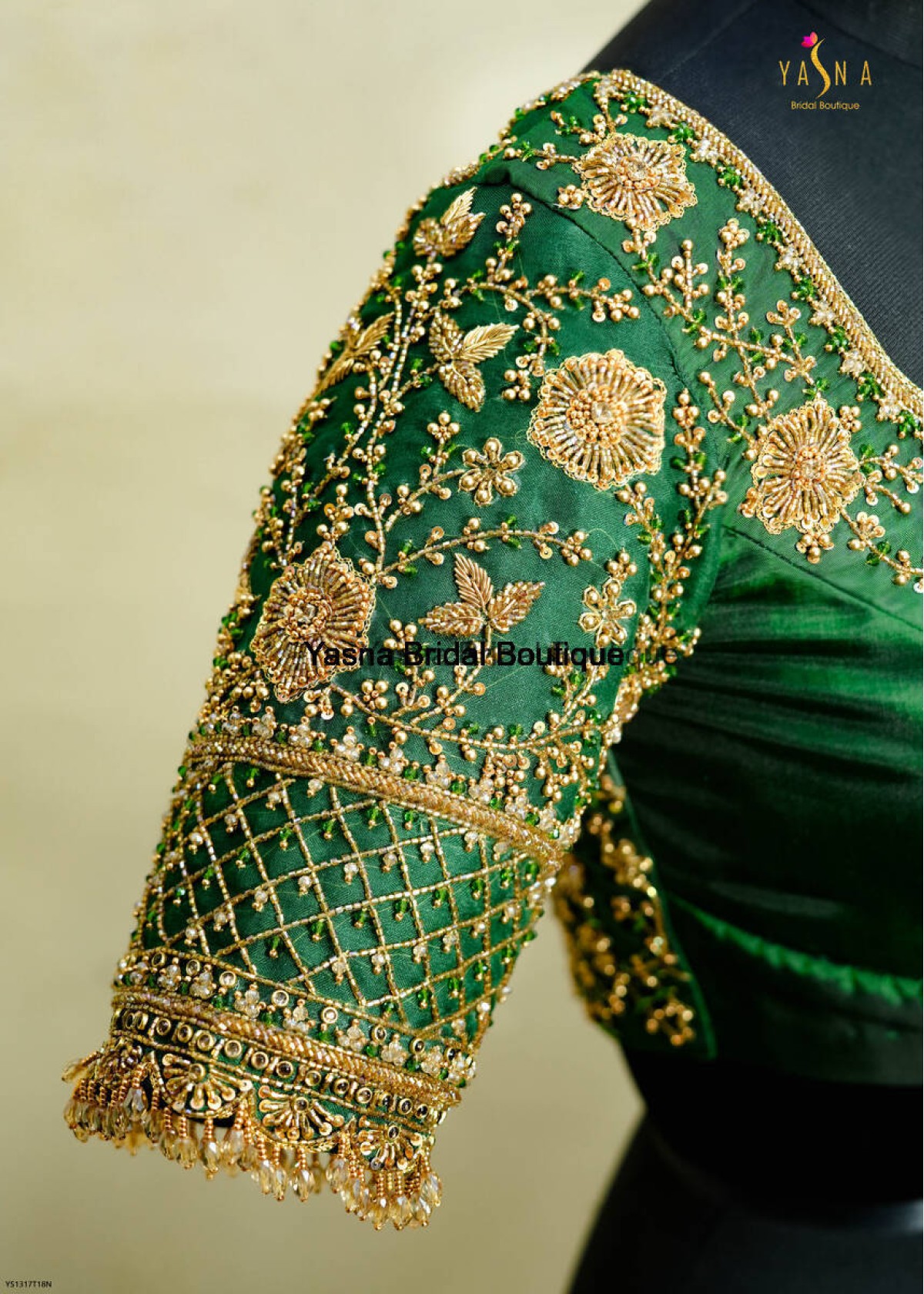 Designer Back Work Blouse