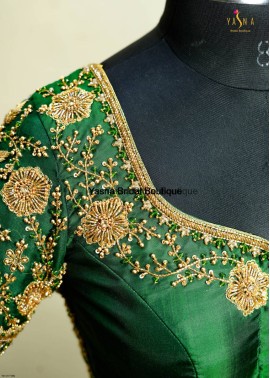 Designer Back Work Blouse