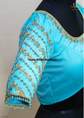 Crystal and Hand Embroidery Blouse