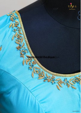 Crystal and Hand Embroidery Blouse
