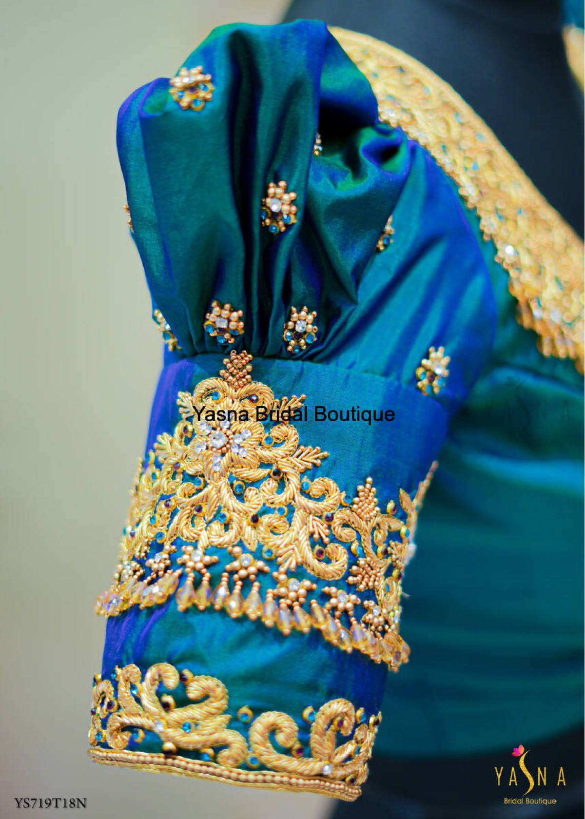 Zardosi Puff Sleeve Blouse