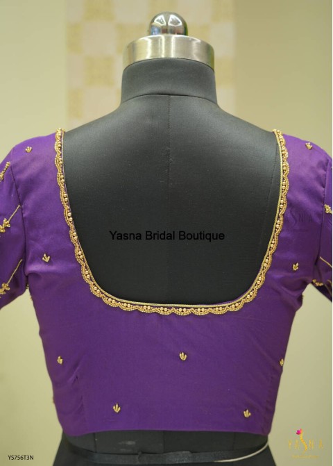 Simple aari work Blouse